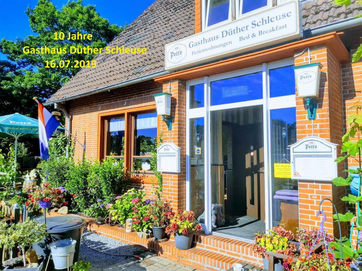 Gasthaus Düther Schleuse Duthe Exterior foto
